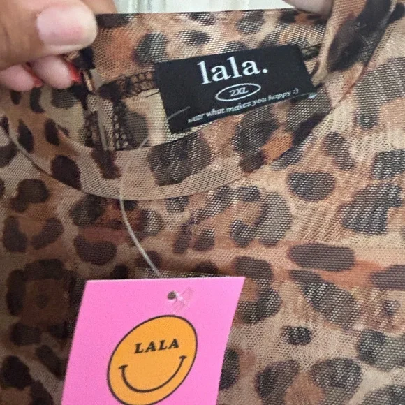 BNWT Dressed in LALA Brown and Black Ruffled Long Sleeve Sundress - Picture 4 of 4